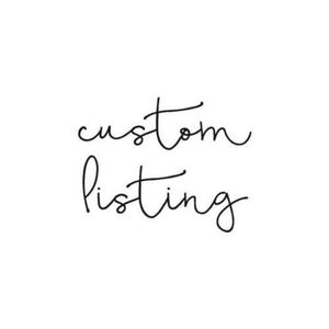 Custom listing for Laquetta